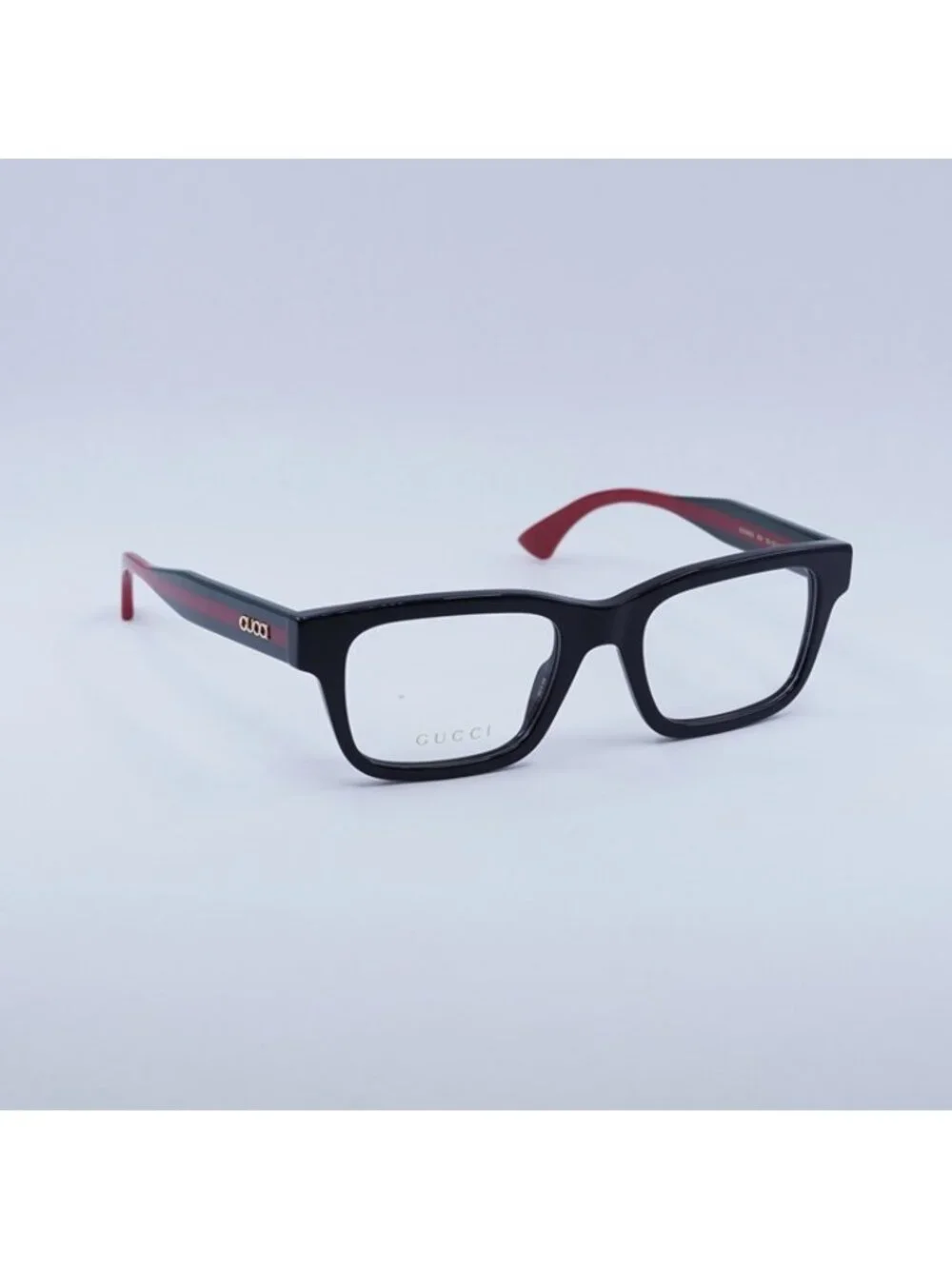 Gucci GG1865O 004 Eyeglasses Black/Green/Red 52mm Square Frame